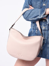 Schoudertas Ecuyer Leder Etrier Roze ecuyer EECU07-vue-porte