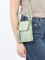 Cross Body Tas Cow Basilic pepper Groen cow BCOW49-vue-porte