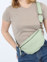 Heuptasje Cow Leder Basilic pepper Groen cow BCOW55-vue-porte