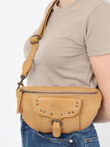 Sac Banane Stone Cuir Basilic pepper Marron stone BSTN54-vue-porte