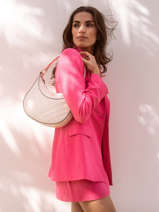 Sac Port� �paule Rafale Cuir Etrier Beige rafale ERAF017M