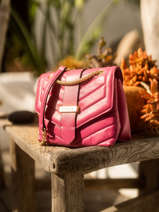 Schoudertas Rafale Leder Etrier Roze rafale ERAF002S