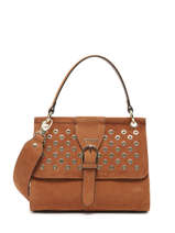 Handtas Ethnique Leder Etrier Bruin ethnique EETH001M