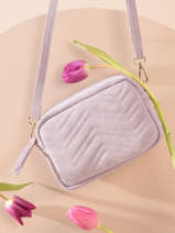 Sac Bandoulire Velvet Aspect Daim Milano Violet velvet VE19111G