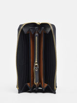 Portefeuille Caviar Leder Crinkles Blauw caviar 14304-vue-porte