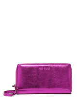 Portefeuille Charlotte Ultraviolet Cuir Paul marius Rose ultraviolet UV