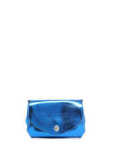 Porte-monnaie Legustave Cuir Paul marius Bleu ultraviolet UV