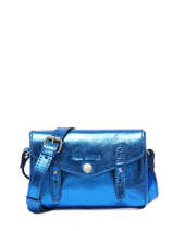 Cross Body Tas Ultraviolet Leder Paul marius Blauw ultraviolet UV