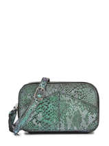 Sac Banane/bandoulire Paula Cuir Paul marius Vert vintage PAULA