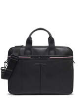 Laptoptas Tommy hilfiger Zwart central AM10934