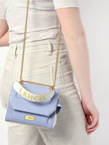 Cross Body Tas S Ninon Multico Cuir Lancel Violet ninon A12357-vue-porte