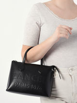 Sac Port Main Essential Tote Cuir Essential Tote Cuir Lancel Noir essential tote A12355-vue-porte