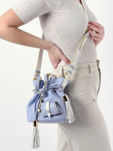 Cross Body Tas Premier Flirt Multico Leder Lancel Violet premier flirt A12362-vue-porte