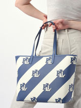 Sac Port paule Collins Lauren ralph lauren Bleu collins 31904151-vue-porte