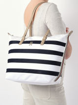 Schoudertas Poppy Tommy hilfiger Blauw poppy AW14775-vue-porte