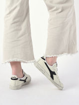 Sneakers Game Low Waxed Uit Leder Diadora Wit unisex 90000060-vue-porte