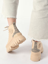 Bottines Revolt Safari Palladium Beige women 98618260-vue-porte