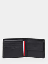 Portefeuille Leder Tommy hilfiger Zwart corporate AM10970-vue-porte