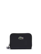 Porte-monnaie Lacoste Noir l.12.12 concept NF4193PO