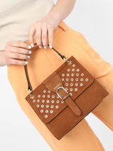 Sac Port Main Ethnique Cuir Etrier Marron ethnique EETH001M-vue-porte