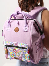 Personaliseerbare Adventurer Medium Cabaia Violet adventurer BAGS-vue-porte