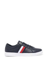Sneakers Uit Leder Tommy hilfiger Blauw men 6721DW5