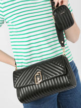 Cross Body Tas Achala Liu jo Zwart achala AA3232-vue-porte