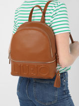 Rugzak Lj Logo Liu jo Bruin liu jo logo AXX025-vue-porte