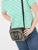 Cross Body Tas Lucente Liu jo Bruin lucente AA3292-vue-porte