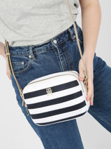 Cross Body Tas Poppy Tommy hilfiger Blauw poppy AW14771-vue-porte
