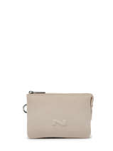Porte-monnaie 2 Compartiments Cuir Nathan baume Beige original n 302N