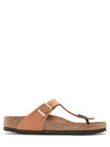 Teenslippers Gizeh Vegan Birkenstock Bruin women 1025049