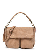 Cross Body Tas Dewashed Leder Milano Beige dewashed DE22112