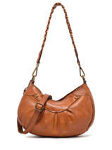 Schoudertas Dewashed Leder Milano Bruin dewashed DE22111