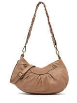Besace Dewashed Cuir Milano Beige dewashed DE22111
