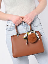 Handtas Grained Miniprix Bruin grained F2517-vue-porte