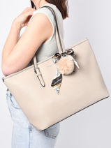 Sac Port paule A4 Grained Miniprix Beige grained 1-vue-porte