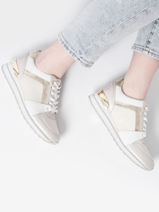 Sneakers Billie En Cuir Michael kors Beige women S3BIFS5D-vue-porte