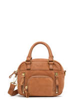 Sac Bandouli�re Micro Macy Cuir Nat et nin Marron vintage MICRMACY