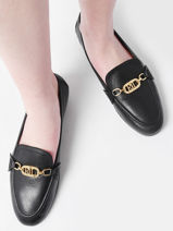 Mocassins Averi En Cuir Lauren ralph lauren Noir women 83498301-vue-porte