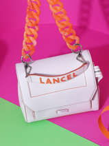 Cross Body Tas M Ninon Chunky Chain Leder Lancel Roze ninon A12475