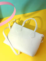 Sac Port Main Essential Tote Cuir Lancel Blanc essential tote A12355