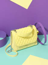 Cross Body Tas M Ninon Matelass Leder Lancel Geel ninon A12229