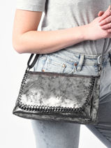 Cross Body Tas Perle Miniprix Zilver perle HJ1760-vue-porte