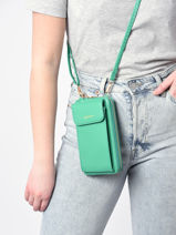 Telefoonetui /cross Body Miniprix Groen gold SF69001-vue-porte