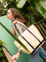 Le Cabas Moyen+ Zipp Paillettes Vanessa bruno Beige cabas 1V40409