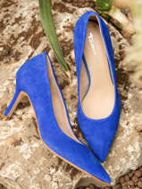 Pumps Met Naaldhak Uit Leder Tamaris Blauw women 20