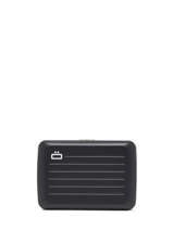 Kaarthouder Leder Ogon Zwart matte MAT