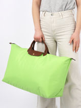 Longchamp Le pliage original Sac de voyage Vert-vue-porte