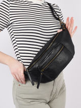 Sac Banane Miniprix Noir scintillant MD021S-vue-porte